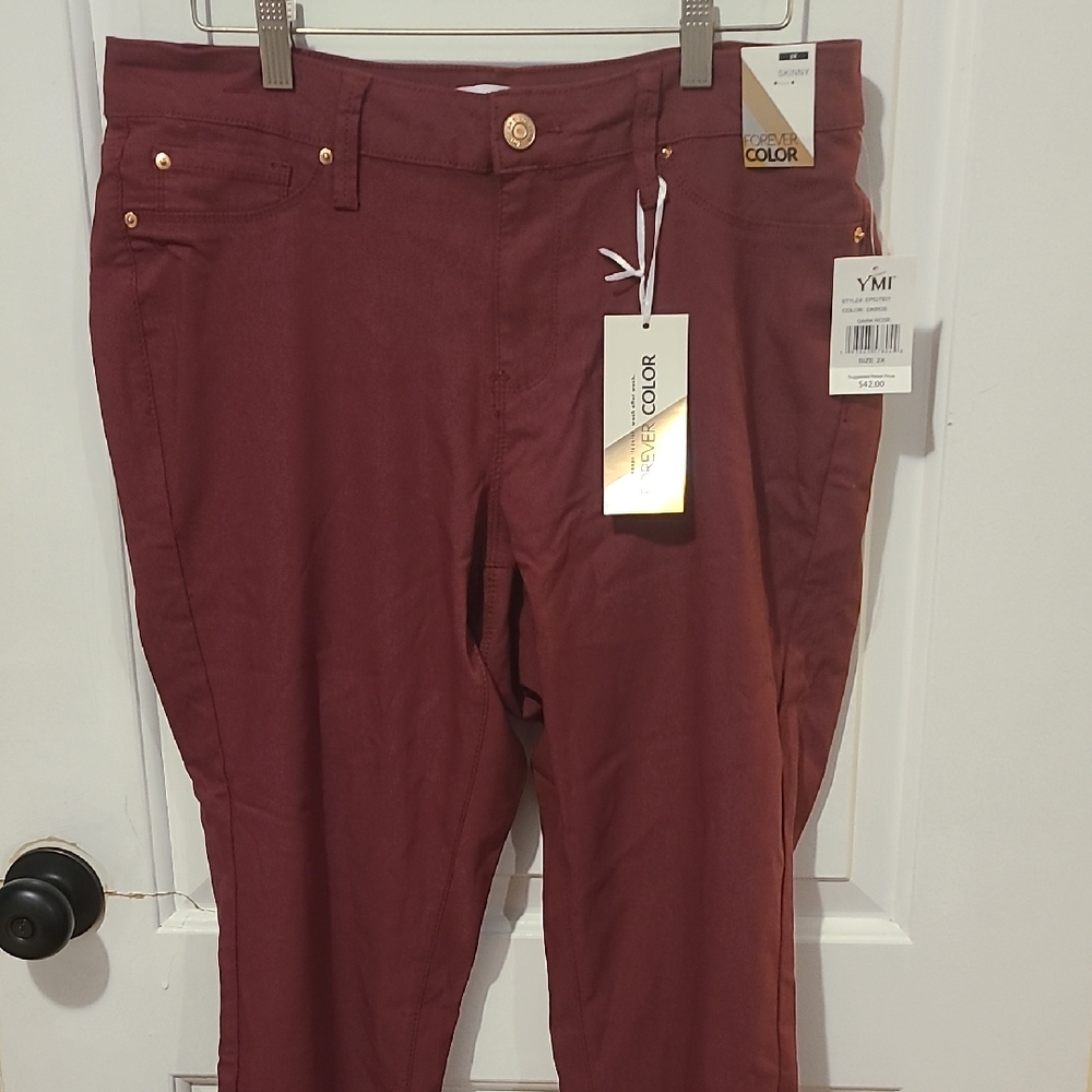 NWT YMI Maroon Plus Size Skinny Jeans